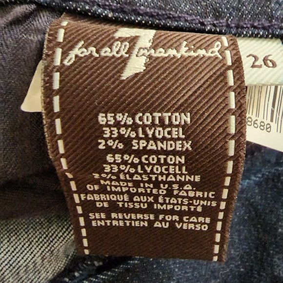 77 - NWT 7 For All Mankind the skinny Legging Jean - Size EU 26/US 4 🇺🇸 - Picture 11 of 12